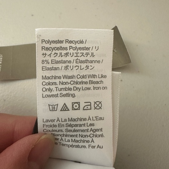 J.Crew Curved-Waist Cheeky Bikini Swim Bottom Size M Baby Blue - Picture 4 of 7